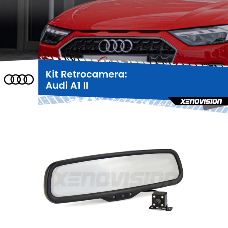 Telecamera e Specchio retrovisore OEM Look con display invisibile per Audi A1 II Kit Telecamera Parcheggio e Specchietto retrovisore con display invisibile per Audi A1 II. Spento è identico all’originale. In retromarcia, l’immagine appare in un riquadro prima invisibile