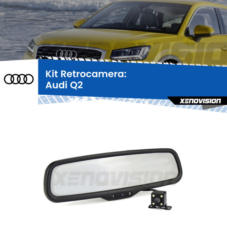 Telecamera e Specchio retrovisore OEM Look con display invisibile per Audi Q2 Kit Telecamera Parcheggio e Specchietto retrovisore con display invisibile per Audi Q2 . Spento è identico all’originale. In retromarcia, l’immagine appare in un riquadro prima invisibile