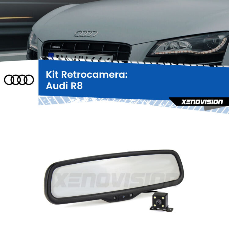 Telecamera e Specchio retrovisore OEM Look con display invisibile per Audi R8 Kit Telecamera Parcheggio e Specchietto retrovisore con display invisibile per Audi R8 . Spento è identico all’originale. In retromarcia, l’immagine appare in un riquadro prima invisibile