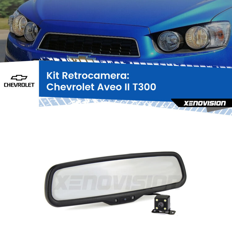 Telecamera e Specchio retrovisore OEM Look con display invisibile per Chevrolet Aveo II T300 Kit Telecamera Parcheggio e Specchietto retrovisore con display invisibile per Chevrolet Aveo II T300. Spento è identico all’originale. In retromarcia, l’immagine appare in un riquadro prima invisibile