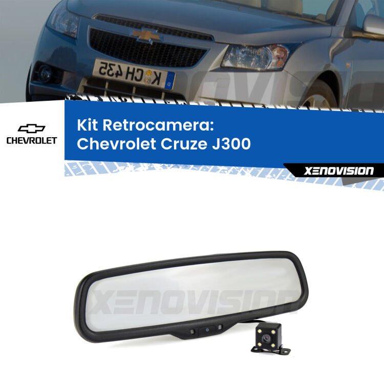 Telecamera e Specchio retrovisore OEM Look con display invisibile per Chevrolet Cruze J300 Kit Telecamera Parcheggio e Specchietto retrovisore con display invisibile per Chevrolet Cruze J300. Spento è identico all’originale. In retromarcia, l’immagine appare in un riquadro prima invisibile