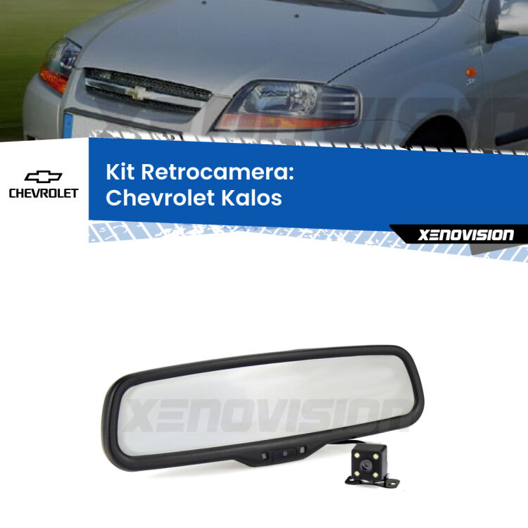 Telecamera e Specchio retrovisore OEM Look con display invisibile per Chevrolet Kalos  Kit Telecamera Parcheggio e Specchietto retrovisore con display invisibile per Chevrolet Kalos . Spento è identico all’originale. In retromarcia, l’immagine appare in un riquadro prima invisibile
