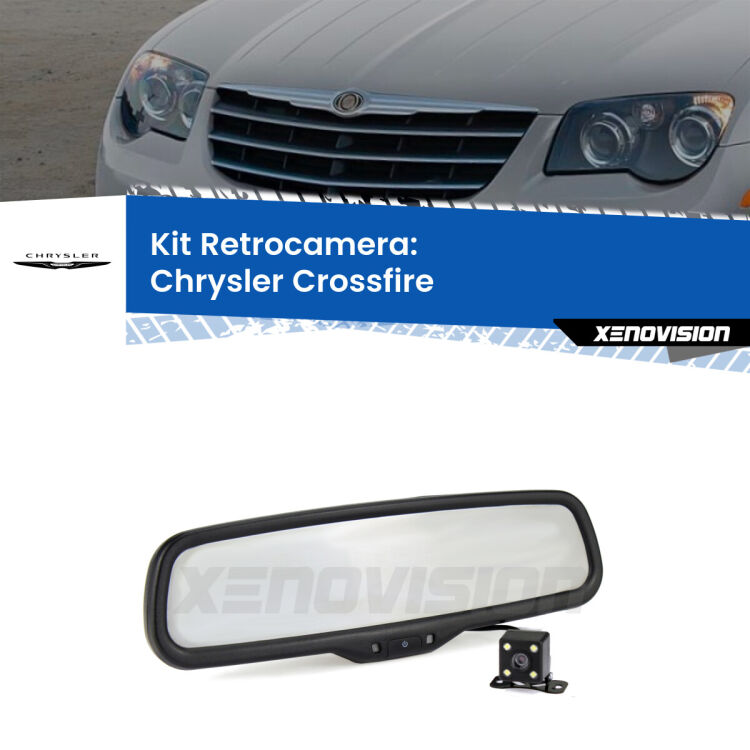 Telecamera e Specchio retrovisore OEM Look con display invisibile per Chrysler Crossfire Kit Telecamera Parcheggio e Specchietto retrovisore con display invisibile per Chrysler Crossfire . Spento è identico all’originale. In retromarcia, l’immagine appare in un riquadro prima invisibile