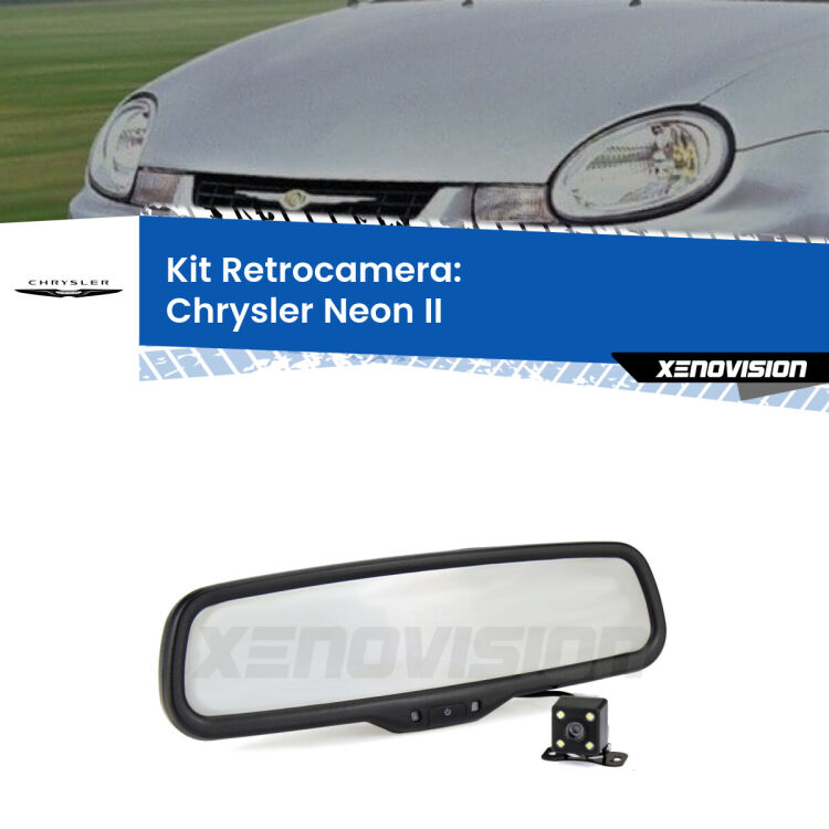 Telecamera e Specchio retrovisore OEM Look con display invisibile per Chrysler Neon II Kit Telecamera Parcheggio e Specchietto retrovisore con display invisibile per Chrysler Neon II . Spento è identico all’originale. In retromarcia, l’immagine appare in un riquadro prima invisibile