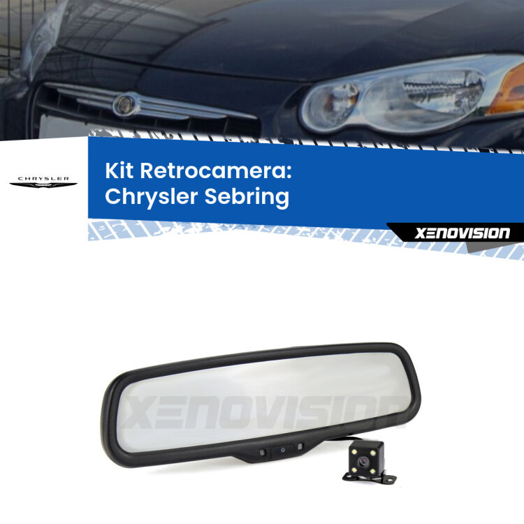 Telecamera e Specchio retrovisore OEM Look con display invisibile per Chrysler Sebring Kit Telecamera Parcheggio e Specchietto retrovisore con display invisibile per Chrysler Sebring . Spento è identico all’originale. In retromarcia, l’immagine appare in un riquadro prima invisibile