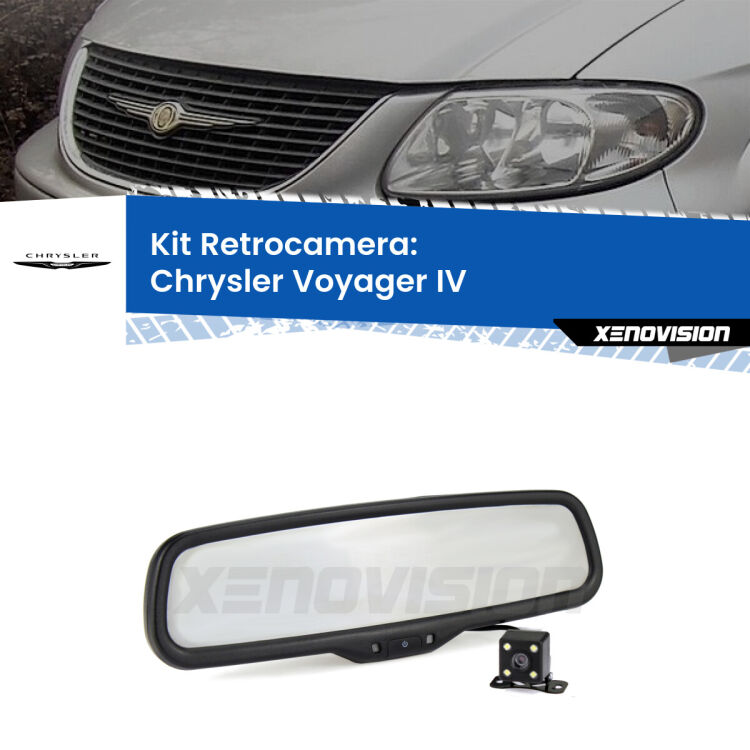 Telecamera e Specchio retrovisore OEM Look con display invisibile per Chrysler Voyager IV Kit Telecamera Parcheggio e Specchietto retrovisore con display invisibile per Chrysler Voyager IV . Spento è identico all’originale. In retromarcia, l’immagine appare in un riquadro prima invisibile