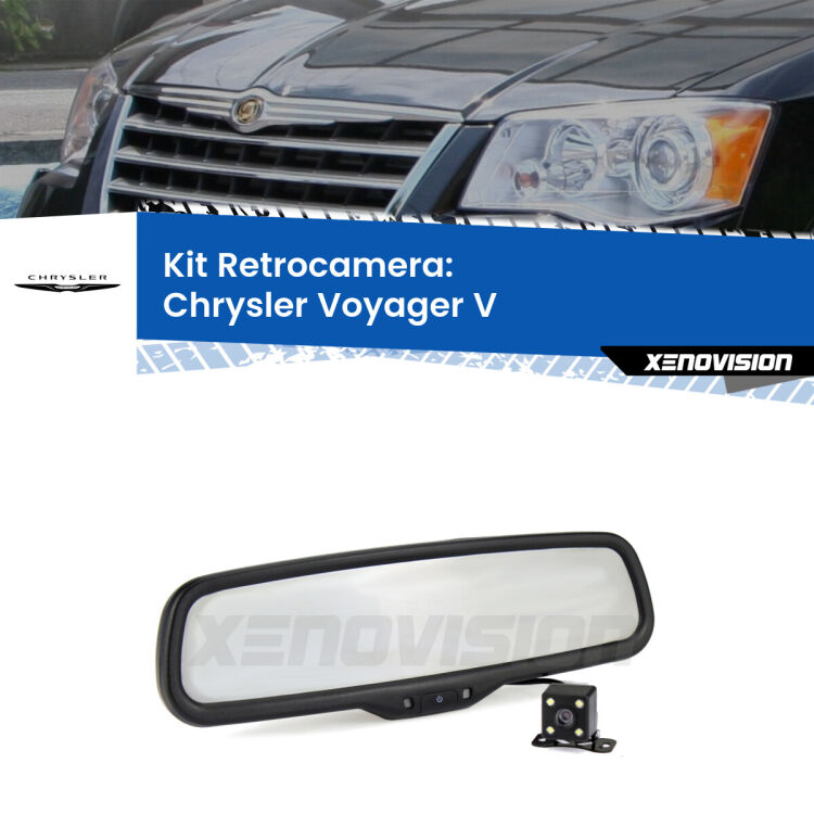 Telecamera e Specchio retrovisore OEM Look con display invisibile per Chrysler Voyager V Kit Telecamera Parcheggio e Specchietto retrovisore con display invisibile per Chrysler Voyager V . Spento è identico all’originale. In retromarcia, l’immagine appare in un riquadro prima invisibile