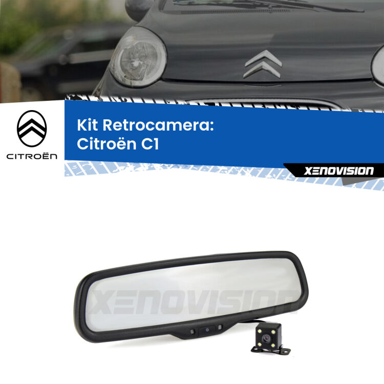 Telecamera e Specchio retrovisore OEM Look con display invisibile per Citroën C1 Kit Telecamera Parcheggio e Specchietto retrovisore con display invisibile per Citroën C1 . Spento è identico all’originale. In retromarcia, l’immagine appare in un riquadro prima invisibile