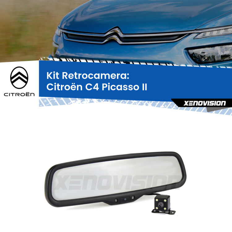 Telecamera e Specchio retrovisore OEM Look con display invisibile per Citroën C4 Picasso II Kit Telecamera Parcheggio e Specchietto retrovisore con display invisibile per Citroën C4 Picasso II. Spento è identico all’originale. In retromarcia, l’immagine appare in un riquadro prima invisibile