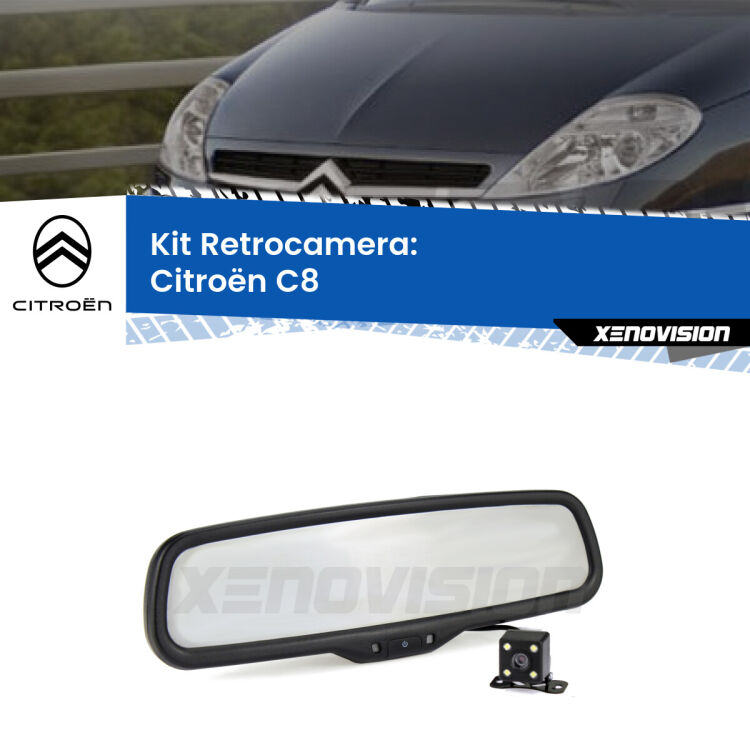 Telecamera e Specchio retrovisore OEM Look con display invisibile per Citroën C8 Kit Telecamera Parcheggio e Specchietto retrovisore con display invisibile per Citroën C8 . Spento è identico all’originale. In retromarcia, l’immagine appare in un riquadro prima invisibile