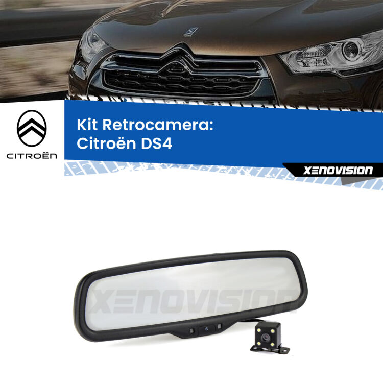 Telecamera e Specchio retrovisore OEM Look con display invisibile per Citroën DS4 Kit Telecamera Parcheggio e Specchietto retrovisore con display invisibile per Citroën DS4 . Spento è identico all’originale. In retromarcia, l’immagine appare in un riquadro prima invisibile