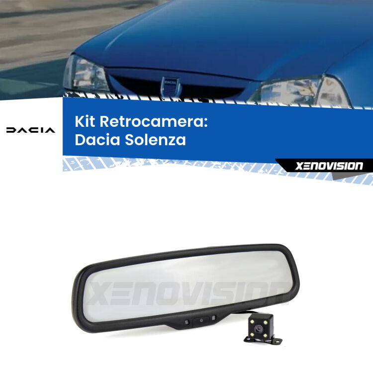 Telecamera e Specchio retrovisore OEM Look con display invisibile per Dacia Solenza Kit Telecamera Parcheggio e Specchietto retrovisore con display invisibile per Dacia Solenza . Spento è identico all’originale. In retromarcia, l’immagine appare in un riquadro prima invisibile