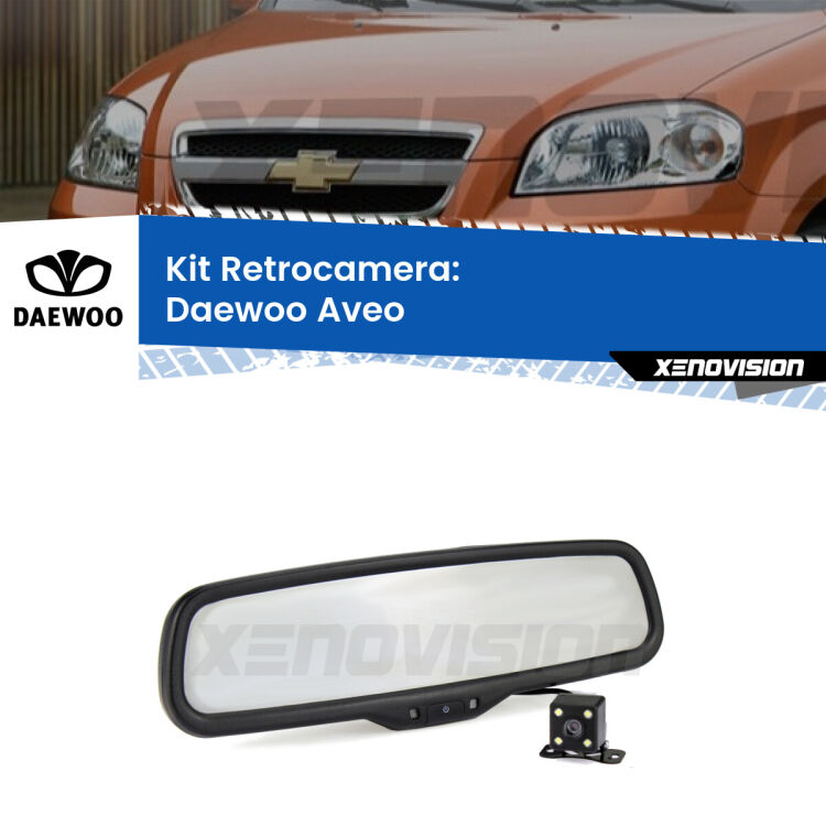 Telecamera e Specchio retrovisore OEM Look con display invisibile per Daewoo Aveo Kit Telecamera Parcheggio e Specchietto retrovisore con display invisibile per Daewoo Aveo . Spento è identico all’originale. In retromarcia, l’immagine appare in un riquadro prima invisibile