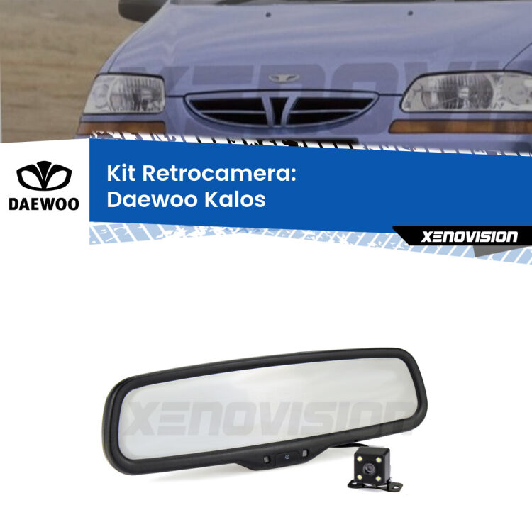 Telecamera e Specchio retrovisore OEM Look con display invisibile per Daewoo Kalos Kit Telecamera Parcheggio e Specchietto retrovisore con display invisibile per Daewoo Kalos . Spento è identico all’originale. In retromarcia, l’immagine appare in un riquadro prima invisibile
