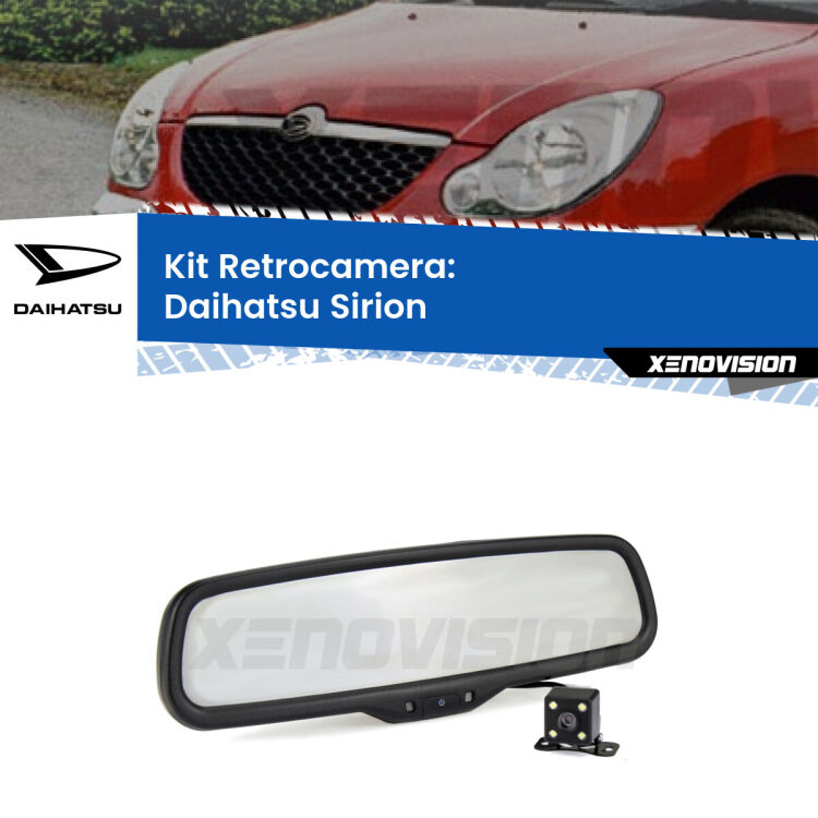 Telecamera e Specchio retrovisore OEM Look con display invisibile per Daihatsu Sirion Kit Telecamera Parcheggio e Specchietto retrovisore con display invisibile per Daihatsu Sirion . Spento è identico all’originale. In retromarcia, l’immagine appare in un riquadro prima invisibile
