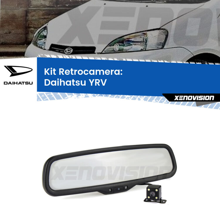 Telecamera e Specchio retrovisore OEM Look con display invisibile per Daihatsu YRV Kit Telecamera Parcheggio e Specchietto retrovisore con display invisibile per Daihatsu YRV . Spento è identico all’originale. In retromarcia, l’immagine appare in un riquadro prima invisibile