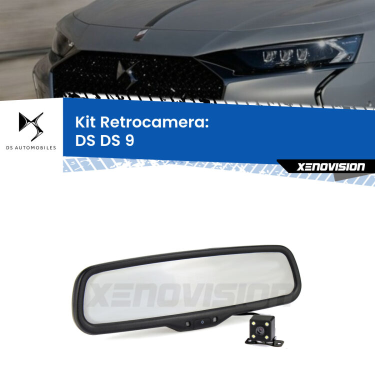 Telecamera e Specchio retrovisore OEM Look con display invisibile per DS DS 9 Kit Telecamera Parcheggio e Specchietto retrovisore con display invisibile per DS DS 9 . Spento è identico all’originale. In retromarcia, l’immagine appare in un riquadro prima invisibile