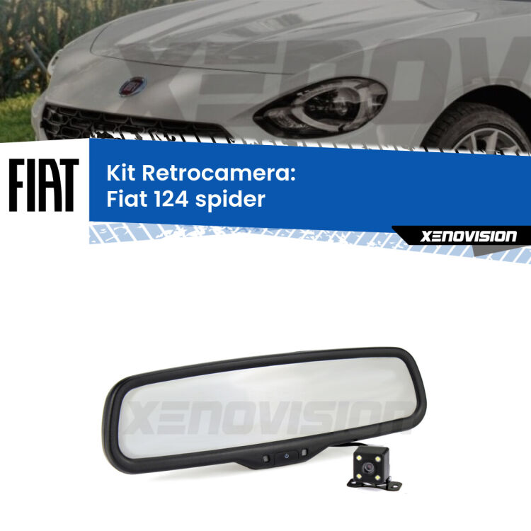 Telecamera e Specchio retrovisore OEM Look con display invisibile per Fiat 124 spider Kit Telecamera Parcheggio e Specchietto retrovisore con display invisibile per Fiat 124 spider . Spento è identico all’originale. In retromarcia, l’immagine appare in un riquadro prima invisibile