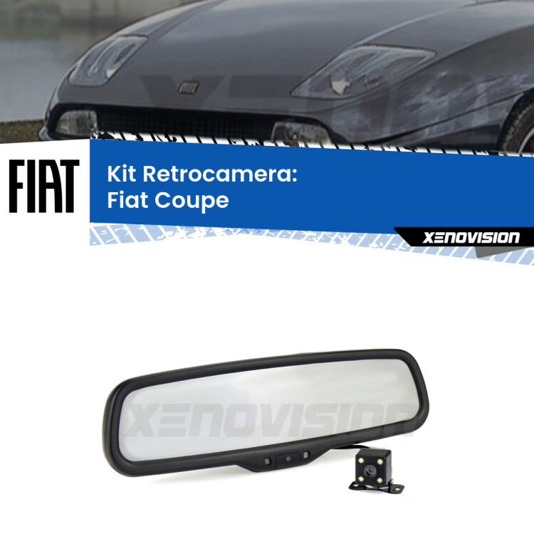 Telecamera e Specchio retrovisore OEM Look con display invisibile per Fiat Coupe  Kit Telecamera Parcheggio e Specchietto retrovisore con display invisibile per Fiat Coupe . Spento è identico all’originale. In retromarcia, l’immagine appare in un riquadro prima invisibile