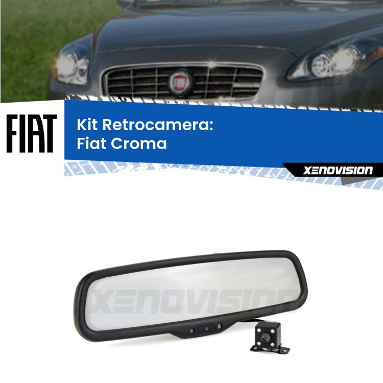 Telecamera e Specchio retrovisore OEM Look con display invisibile per Fiat Croma Kit Telecamera Parcheggio e Specchietto retrovisore con display invisibile per Fiat Croma . Spento è identico all’originale. In retromarcia, l’immagine appare in un riquadro prima invisibile