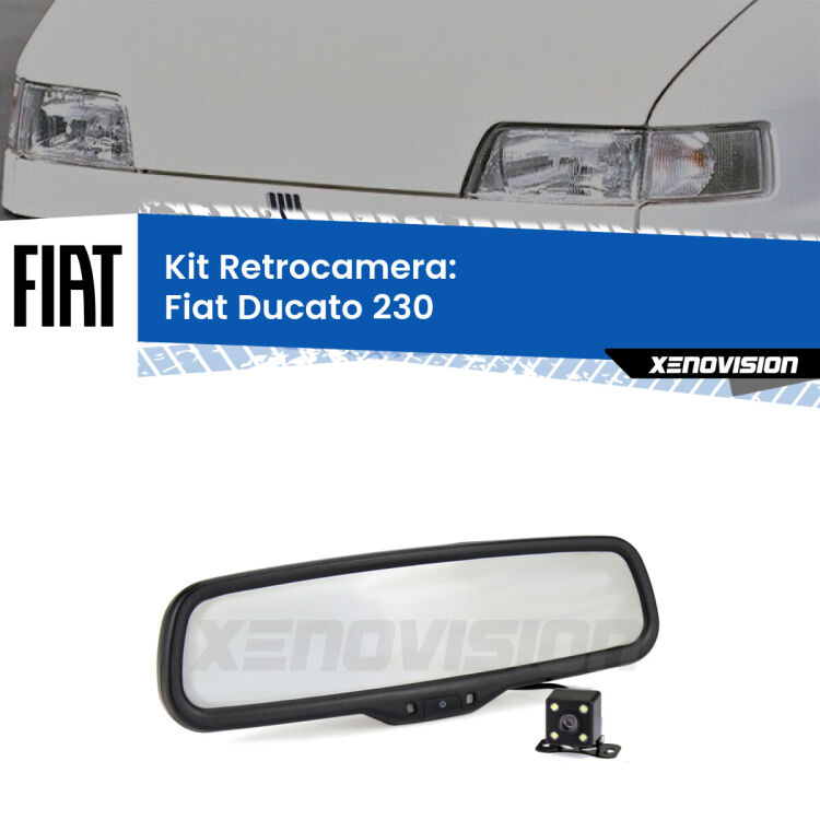 Telecamera e Specchio retrovisore OEM Look con display invisibile per Fiat Ducato 230 Kit Telecamera Parcheggio e Specchietto retrovisore con display invisibile per Fiat Ducato 230. Spento è identico all’originale. In retromarcia, l’immagine appare in un riquadro prima invisibile