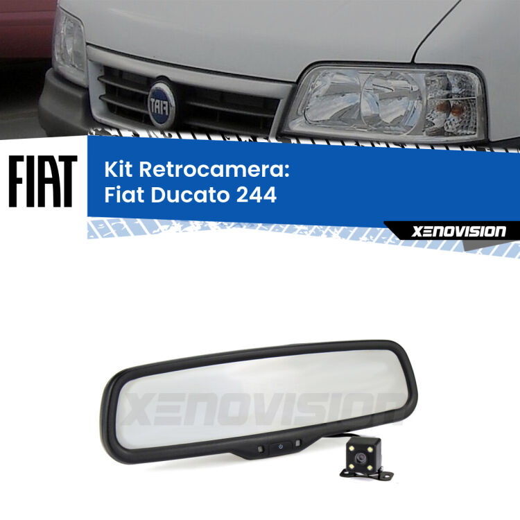 Telecamera e Specchio retrovisore OEM Look con display invisibile per Fiat Ducato 244 Kit Telecamera Parcheggio e Specchietto retrovisore con display invisibile per Fiat Ducato 244. Spento è identico all’originale. In retromarcia, l’immagine appare in un riquadro prima invisibile