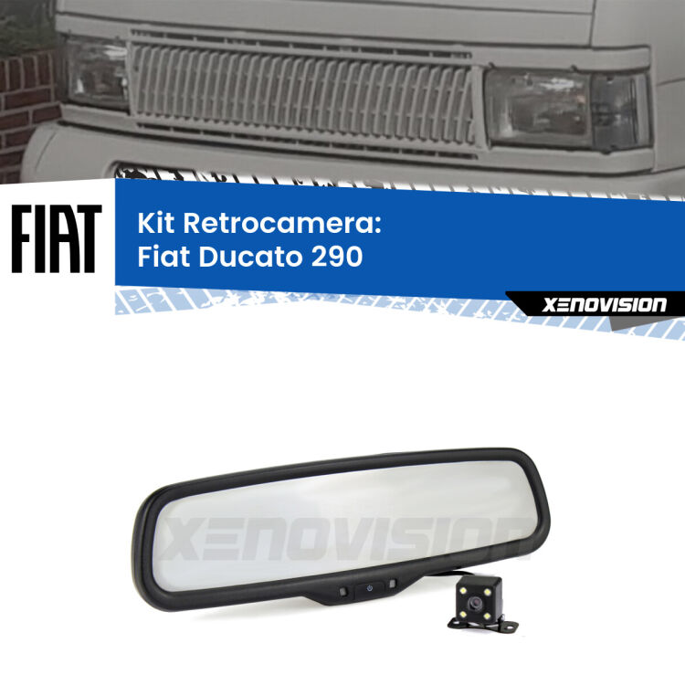 Telecamera e Specchio retrovisore OEM Look con display invisibile per Fiat Ducato 290 Kit Telecamera Parcheggio e Specchietto retrovisore con display invisibile per Fiat Ducato 290. Spento è identico all’originale. In retromarcia, l’immagine appare in un riquadro prima invisibile