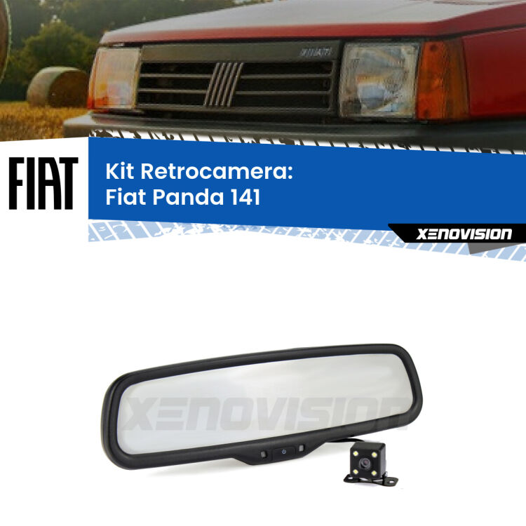 Telecamera e Specchio retrovisore OEM Look con display invisibile per Fiat Panda 141 Kit Telecamera Parcheggio e Specchietto retrovisore con display invisibile per Fiat Panda 141. Spento è identico all’originale. In retromarcia, l’immagine appare in un riquadro prima invisibile