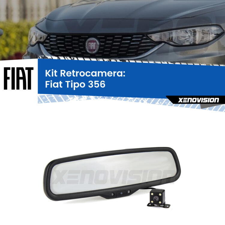 Telecamera e Specchio retrovisore OEM Look con display invisibile per Fiat Tipo 356 Kit Telecamera Parcheggio e Specchietto retrovisore con display invisibile per Fiat Tipo 356. Spento è identico all’originale. In retromarcia, l’immagine appare in un riquadro prima invisibile