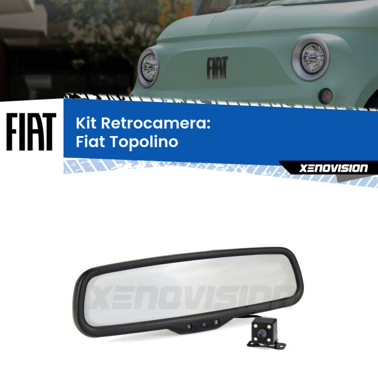 Telecamera e Specchio retrovisore OEM Look con display invisibile per Fiat Topolino Kit Telecamera Parcheggio e Specchietto retrovisore con display invisibile per Fiat Topolino . Spento è identico all’originale. In retromarcia, l’immagine appare in un riquadro prima invisibile