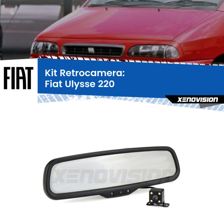 Telecamera e Specchio retrovisore OEM Look con display invisibile per Fiat Ulysse 220 Kit Telecamera Parcheggio e Specchietto retrovisore con display invisibile per Fiat Ulysse 220. Spento è identico all’originale. In retromarcia, l’immagine appare in un riquadro prima invisibile