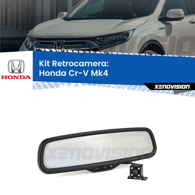 Telecamera e Specchio retrovisore OEM Look con display invisibile per Honda Cr-V Mk4 Kit Telecamera Parcheggio e Specchietto retrovisore con display invisibile per Honda Cr-V Mk4. Spento è identico all’originale. In retromarcia, l’immagine appare in un riquadro prima invisibile