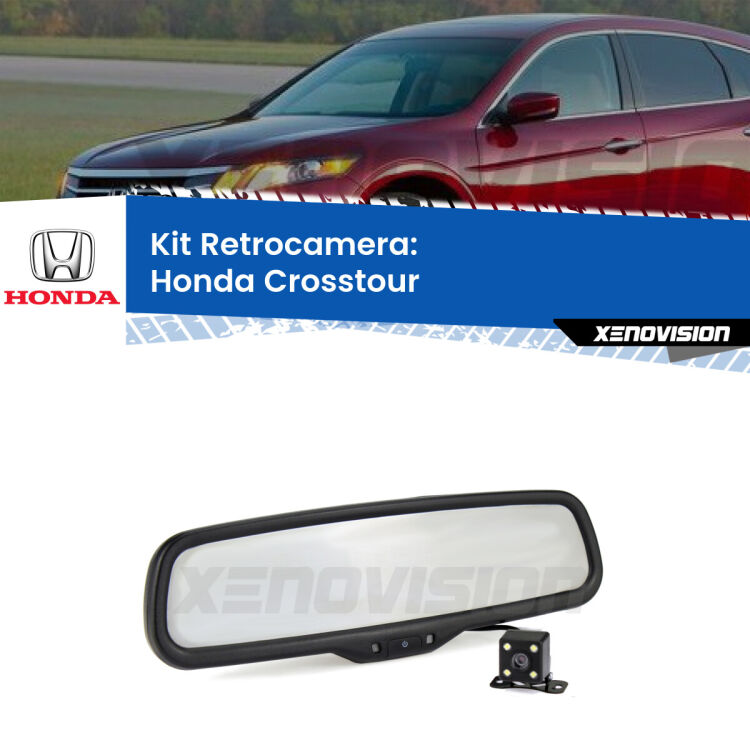 Telecamera e Specchio retrovisore OEM Look con display invisibile per Honda Crosstour Kit Telecamera Parcheggio e Specchietto retrovisore con display invisibile per Honda Crosstour . Spento è identico all’originale. In retromarcia, l’immagine appare in un riquadro prima invisibile