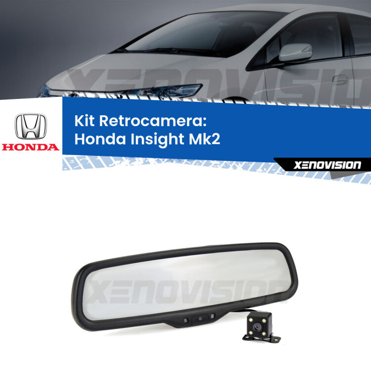 Telecamera e Specchio retrovisore OEM Look con display invisibile per Honda Insight Mk2 Kit Telecamera Parcheggio e Specchietto retrovisore con display invisibile per Honda Insight Mk2. Spento è identico all’originale. In retromarcia, l’immagine appare in un riquadro prima invisibile