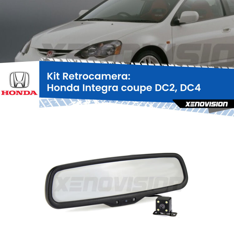 Telecamera e Specchio retrovisore OEM Look con display invisibile per Honda Integra coupe DC2, DC4 Kit Telecamera Parcheggio e Specchietto retrovisore con display invisibile per Honda Integra coupe DC2, DC4. Spento è identico all’originale. In retromarcia, l’immagine appare in un riquadro prima invisibile