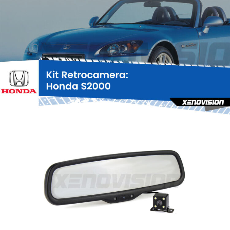Telecamera e Specchio retrovisore OEM Look con display invisibile per Honda S2000 Kit Telecamera Parcheggio e Specchietto retrovisore con display invisibile per Honda S2000 . Spento è identico all’originale. In retromarcia, l’immagine appare in un riquadro prima invisibile