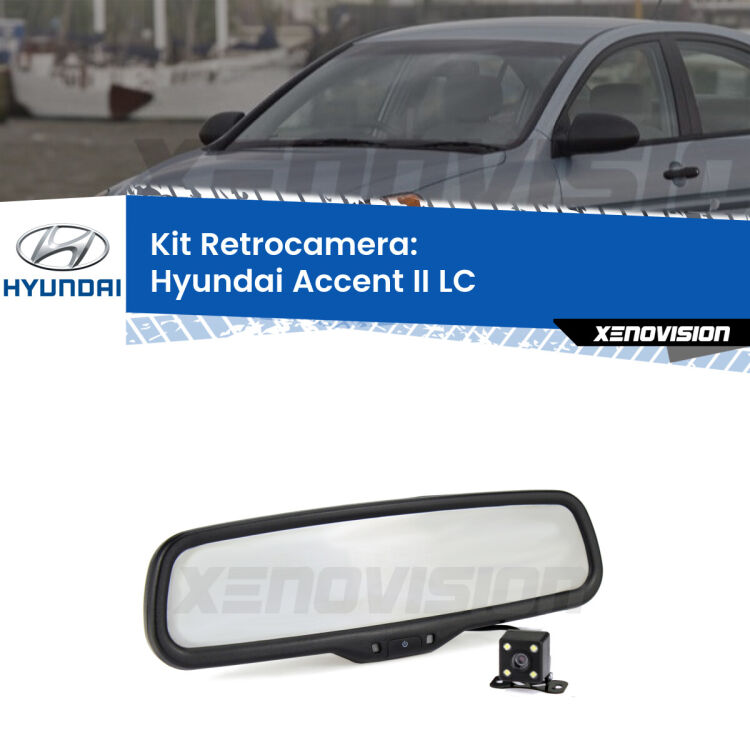 Telecamera e Specchio retrovisore OEM Look con display invisibile per Hyundai Accent II LC Kit Telecamera Parcheggio e Specchietto retrovisore con display invisibile per Hyundai Accent II LC. Spento è identico all’originale. In retromarcia, l’immagine appare in un riquadro prima invisibile