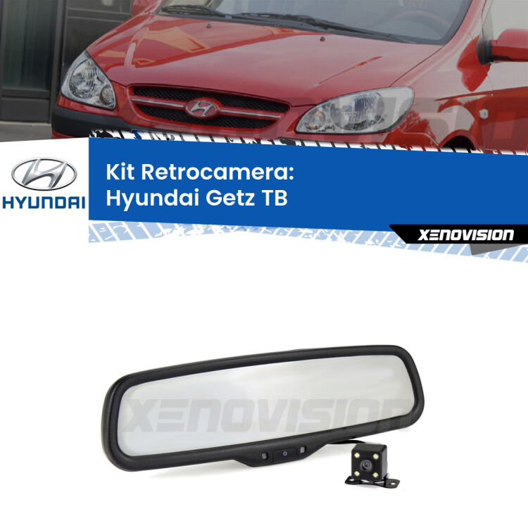 Telecamera e Specchio retrovisore OEM Look con display invisibile per Hyundai Getz TB Kit Telecamera Parcheggio e Specchietto retrovisore con display invisibile per Hyundai Getz TB. Spento è identico all’originale. In retromarcia, l’immagine appare in un riquadro prima invisibile