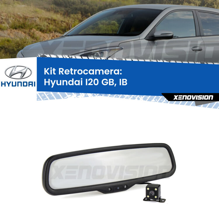 Telecamera e Specchio retrovisore OEM Look con display invisibile per Hyundai I20 GB, IB Kit Telecamera Parcheggio e Specchietto retrovisore con display invisibile per Hyundai I20 GB, IB. Spento è identico all’originale. In retromarcia, l’immagine appare in un riquadro prima invisibile