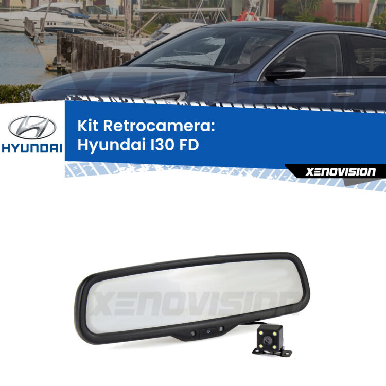 Telecamera e Specchio retrovisore OEM Look con display invisibile per Hyundai I30 FD Kit Telecamera Parcheggio e Specchietto retrovisore con display invisibile per Hyundai I30 FD. Spento è identico all’originale. In retromarcia, l’immagine appare in un riquadro prima invisibile