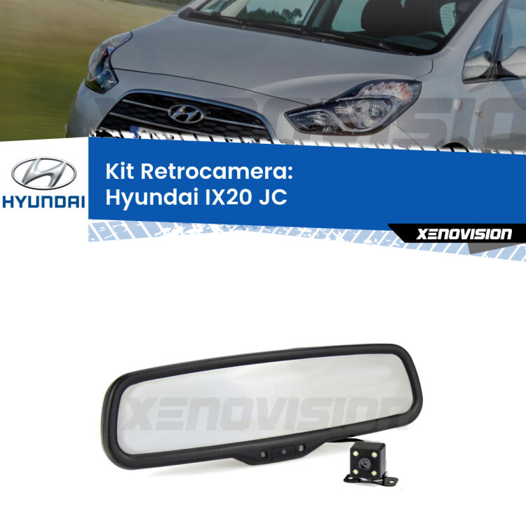Telecamera e Specchio retrovisore OEM Look con display invisibile per Hyundai IX20 JC Kit Telecamera Parcheggio e Specchietto retrovisore con display invisibile per Hyundai IX20 JC. Spento è identico all’originale. In retromarcia, l’immagine appare in un riquadro prima invisibile