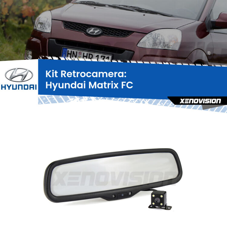 Telecamera e Specchio retrovisore OEM Look con display invisibile per Hyundai Matrix FC Kit Telecamera Parcheggio e Specchietto retrovisore con display invisibile per Hyundai Matrix FC. Spento è identico all’originale. In retromarcia, l’immagine appare in un riquadro prima invisibile