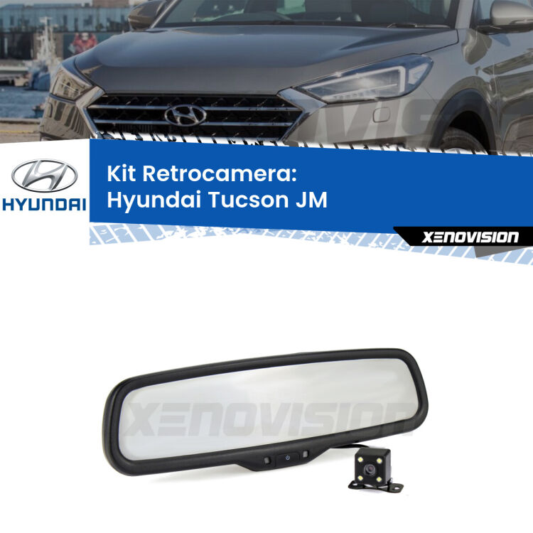 Telecamera e Specchio retrovisore OEM Look con display invisibile per Hyundai Tucson JM Kit Telecamera Parcheggio e Specchietto retrovisore con display invisibile per Hyundai Tucson JM. Spento è identico all’originale. In retromarcia, l’immagine appare in un riquadro prima invisibile