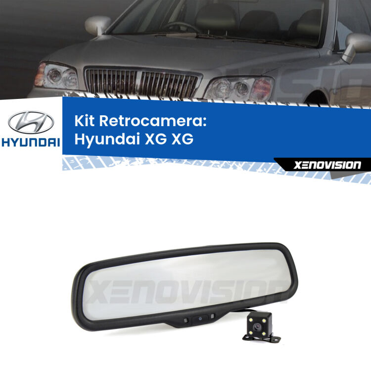 Telecamera e Specchio retrovisore OEM Look con display invisibile per Hyundai XG XG Kit Telecamera Parcheggio e Specchietto retrovisore con display invisibile per Hyundai XG XG. Spento è identico all’originale. In retromarcia, l’immagine appare in un riquadro prima invisibile