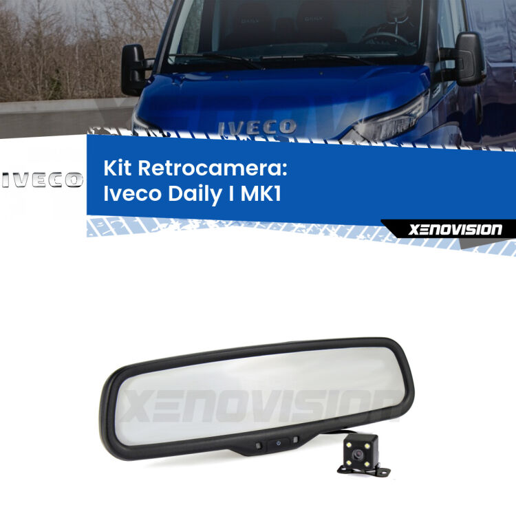 Telecamera e Specchio retrovisore OEM Look con display invisibile per Iveco Daily I MK1 Kit Telecamera Parcheggio e Specchietto retrovisore con display invisibile per Iveco Daily I MK1. Spento è identico all’originale. In retromarcia, l’immagine appare in un riquadro prima invisibile