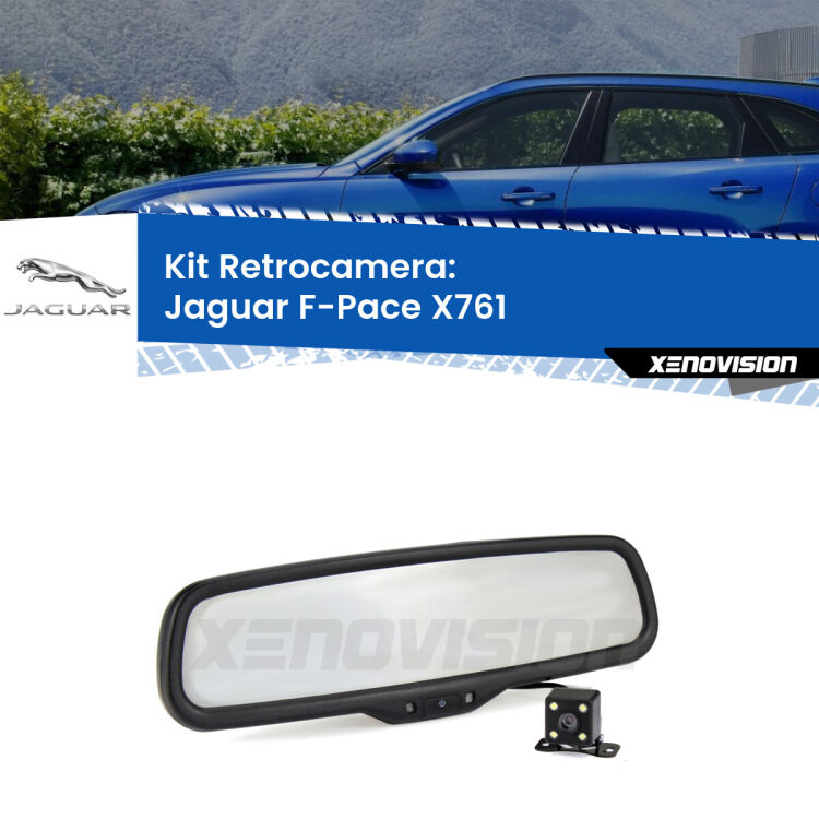 Telecamera e Specchio retrovisore OEM Look con display invisibile per Jaguar F-Pace X761 Kit Telecamera Parcheggio e Specchietto retrovisore con display invisibile per Jaguar F-Pace X761. Spento è identico all’originale. In retromarcia, l’immagine appare in un riquadro prima invisibile