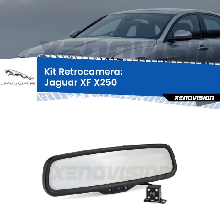 0 Telecamera e Specchio retrovisore OEM Look con display invisibile per Jaguar XF X250 Kit Telecamera Parcheggio e Specchietto retrovisore con display invisibile per Jaguar XF X250. Spento è identico all’originale. In retromarcia, l’immagine appare in un riquadro prima invisibile