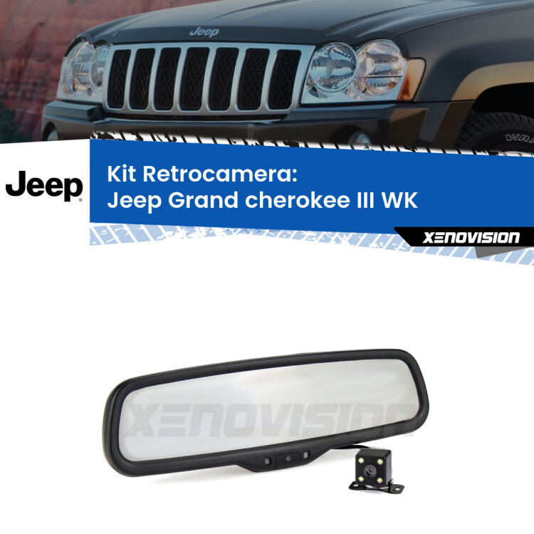 Telecamera e Specchio retrovisore OEM Look con display invisibile per Jeep Grand cherokee III WK Kit Telecamera Parcheggio e Specchietto retrovisore con display invisibile per Jeep Grand cherokee III WK. Spento è identico all’originale. In retromarcia, l’immagine appare in un riquadro prima invisibile