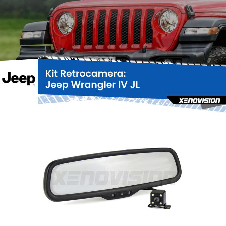 Telecamera e Specchio retrovisore OEM Look con display invisibile per Jeep Wrangler IV JL Kit Telecamera Parcheggio e Specchietto retrovisore con display invisibile per Jeep Wrangler IV JL. Spento è identico all’originale. In retromarcia, l’immagine appare in un riquadro prima invisibile
