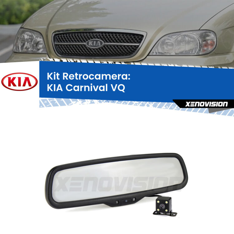 Telecamera e Specchio retrovisore OEM Look con display invisibile per KIA Carnival VQ Kit Telecamera Parcheggio e Specchietto retrovisore con display invisibile per KIA Carnival VQ. Spento è identico all’originale. In retromarcia, l’immagine appare in un riquadro prima invisibile